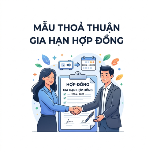 Mẫu thỏa thuận gia hạn hợp đồng theo quy định pháp luật