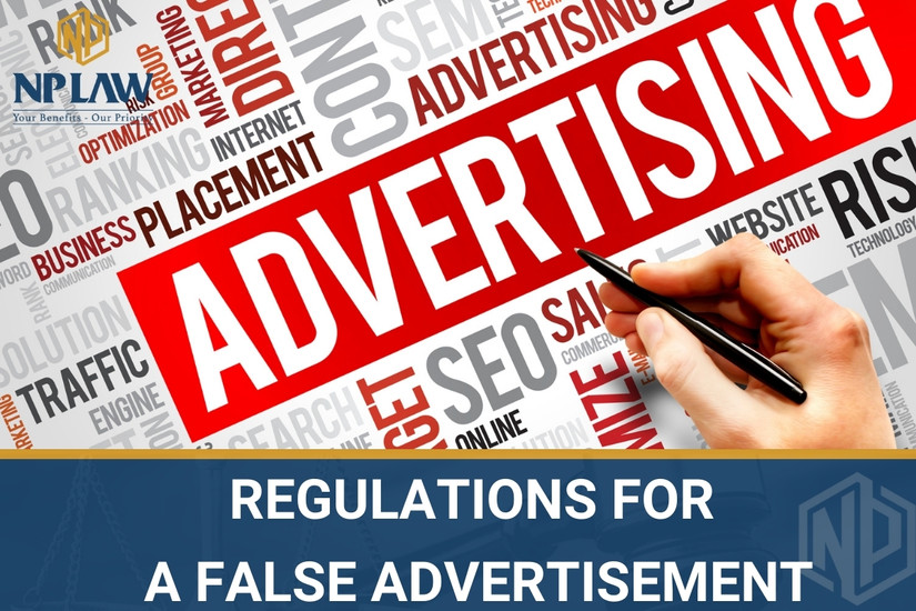 Regulations for a false advertisement