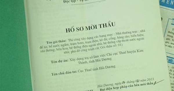 Hồ sơ mời thầu là gì