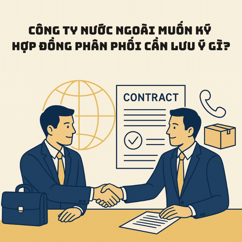 Công ty nước ngoài muốn ký hợp đồng phân phối cần lưu ý gì?