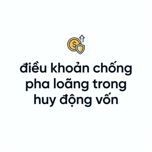 Tư vấn pháp lý về điều khoản chống pha loãng trong huy động vốn
