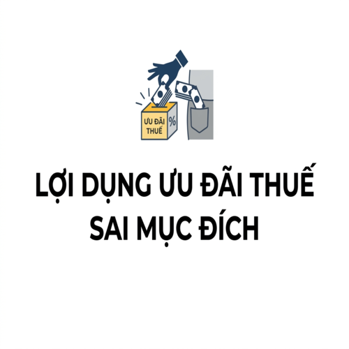 Xử lý trường hợp lợi dụng ưu đãi thuế sai mục đích