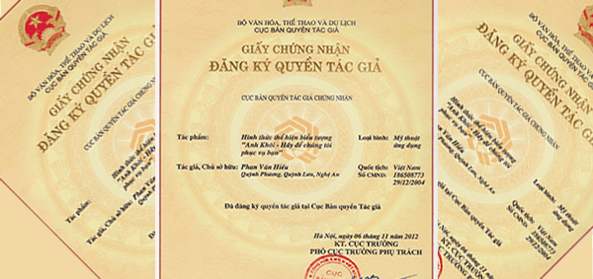 Giấy chứng nhận đăng ký quyền tác giả