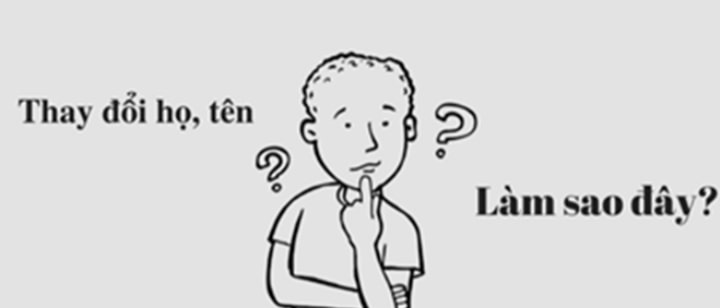 Các trường hợp được thay đổi tên cho con