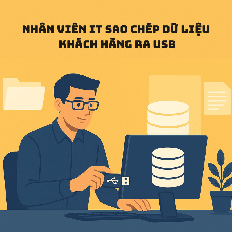 Nhân viên it sao chép dữ liệu khách hàng ra usb có vi phạm pháp luật không?