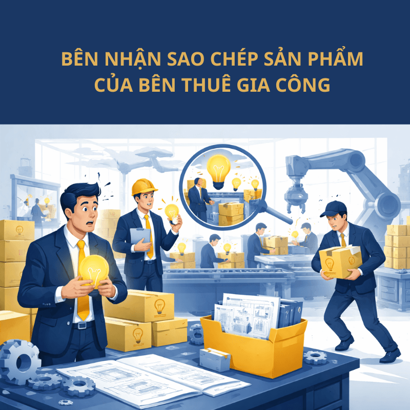 Cảnh báo bên nhận sao chép sản phẩm của bên thuê gia công trái phép