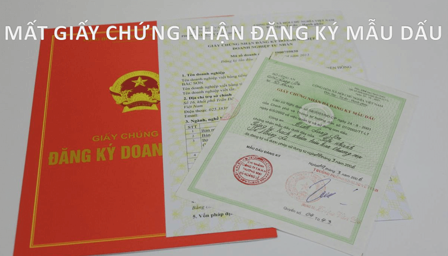 Mất giấy chứng nhận đăng ký mẫu dấu