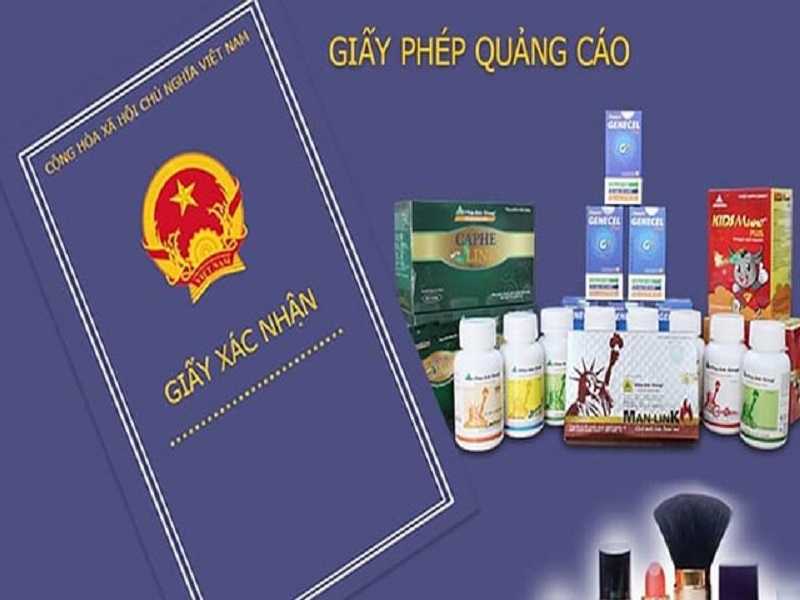 Các loại quảng cáo có thể áp dụng cách tra cứu giấy phép