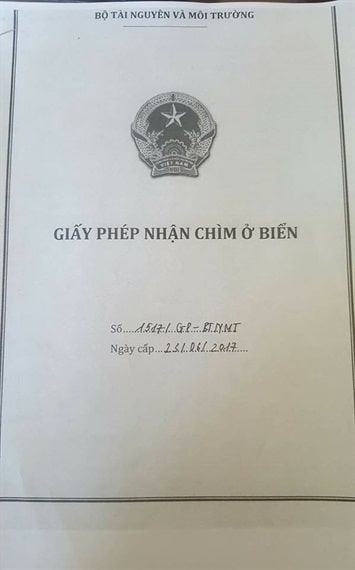 Khái niệm nhận chìm ở biển