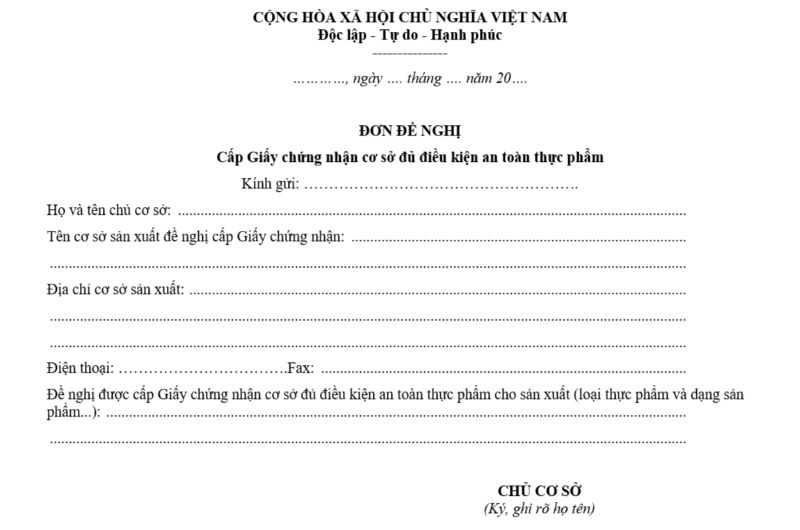 Hồ sơ cần chuẩn bị