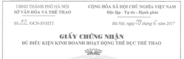 Giấy chứng nhận đủ điều kiện kinh doanh phòng gym được hiểu là gì?