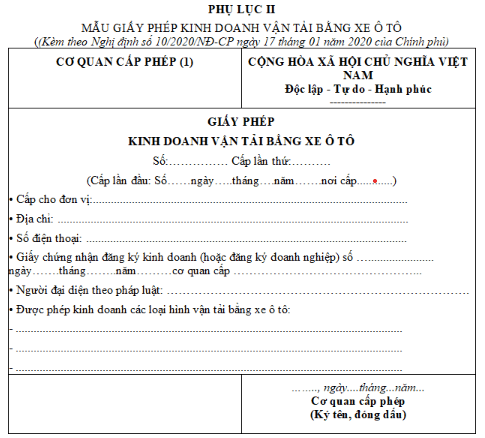 Một số thắc mắc về giấy phép kinh doanh vận tải đường bộ