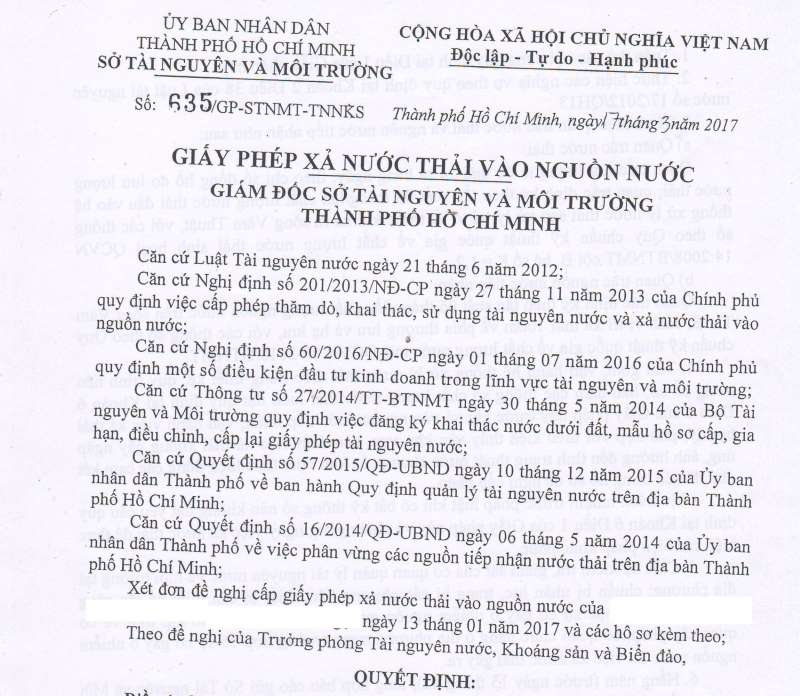 Đối tượng nào phải xin giấy phép môi trường tại nha trang