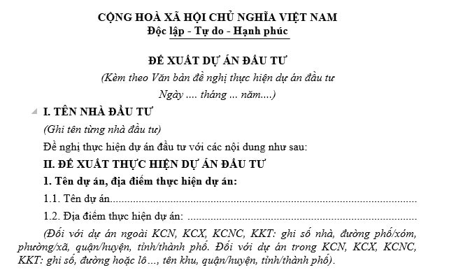 Hồ sơ, thủ tục xin cấp Giấy chứng nhận đầu tư có ngành nghề sản xuất, kinh doanh thực phẩm