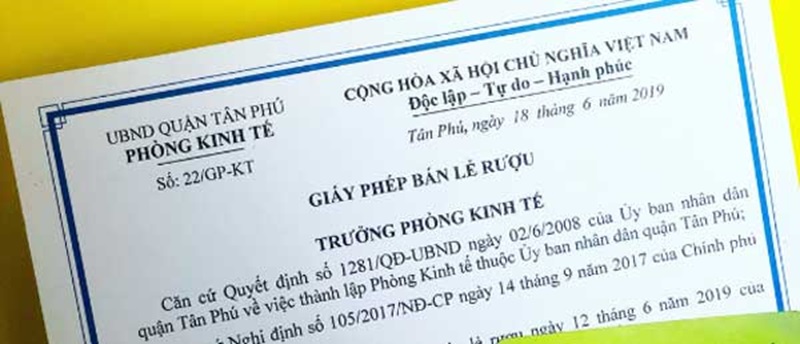  Có được cấp giấy phép kinh doanh bán lẻ rượu cho địa điểm kinh doanh lưu động không?