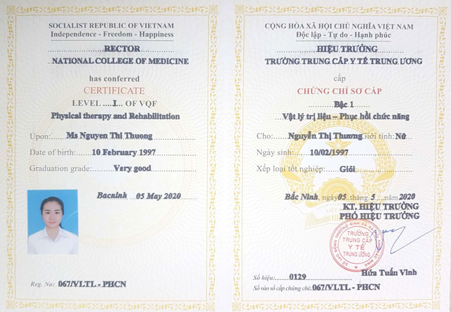 Chứng chỉ hành nghề phục hồi chức năng là gì?