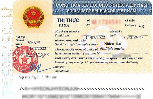 Thời hạn của visa cho người Trung Quốc hiện nay?