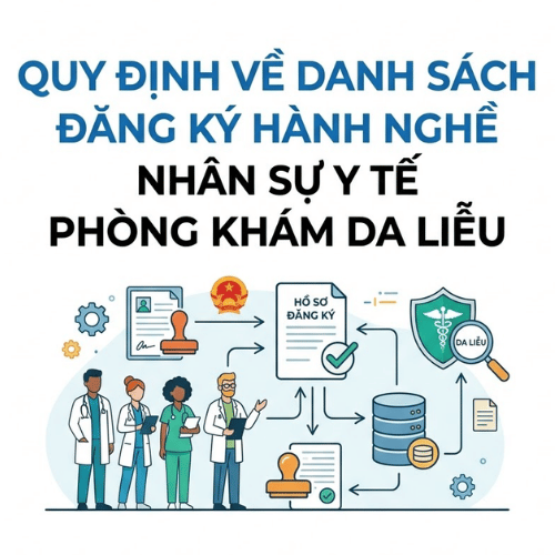 Quy định về danh sách đăng ký hành nghề nhân sự y tế phòng khám da liễu