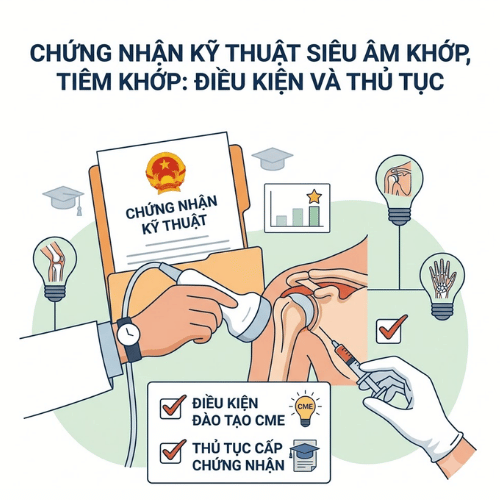 Chứng nhận kỹ thuật siêu âm khớp, tiêm khớp: Điều kiện và thủ tục