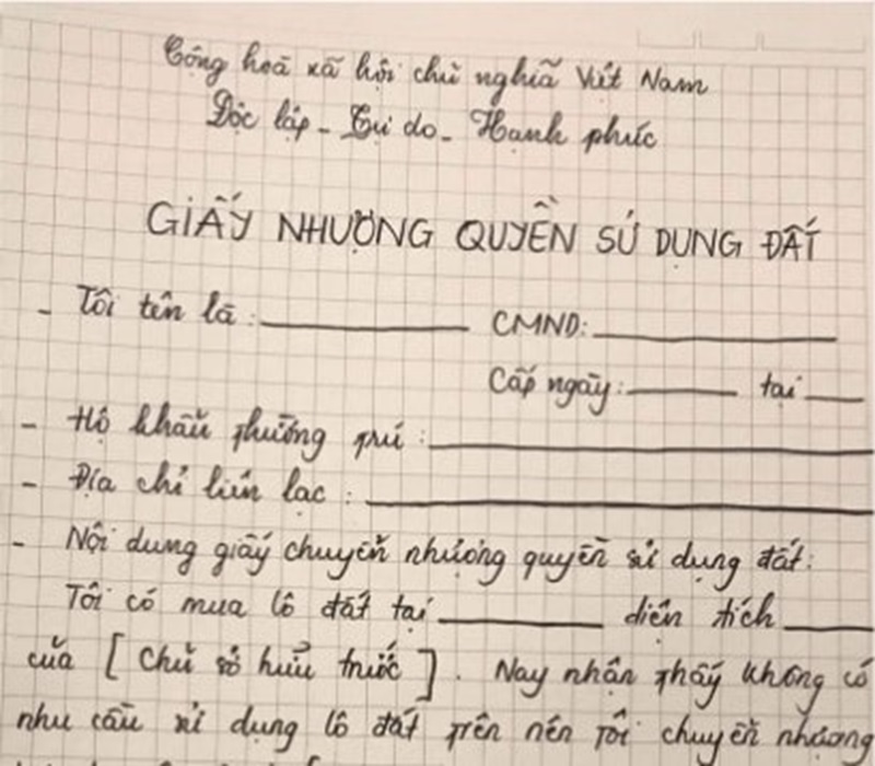 Hợp đồng ủy quyền có thay cho hợp đồng chuyển nhượng quyền sử dụng đất không?