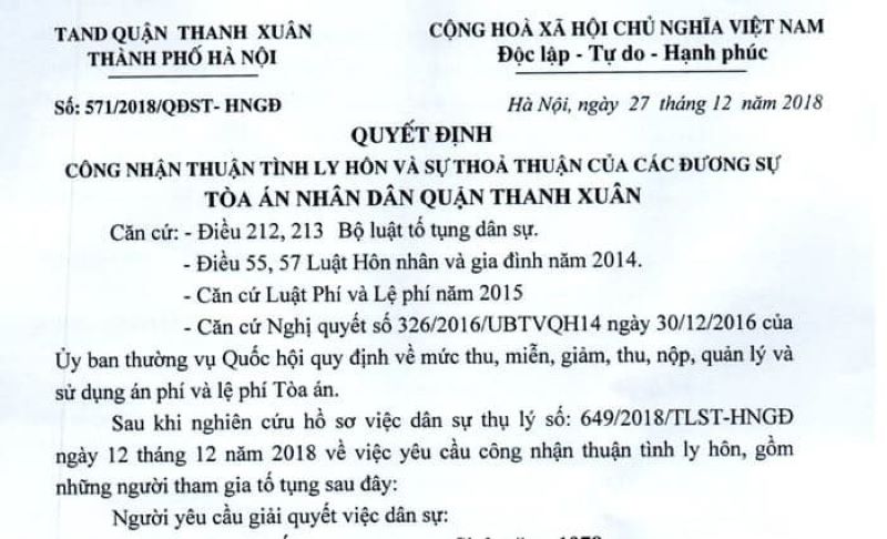 Thỏa thuận ly hôn bằng miệng thì có làm chấm dứt tình trạng hôn nhân hay không?