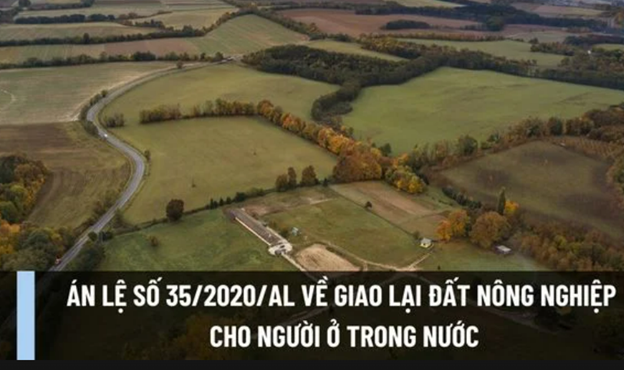 Quy định pháp luật về giao lại đất nông nghiệp cho người ở trong nước sử dụng