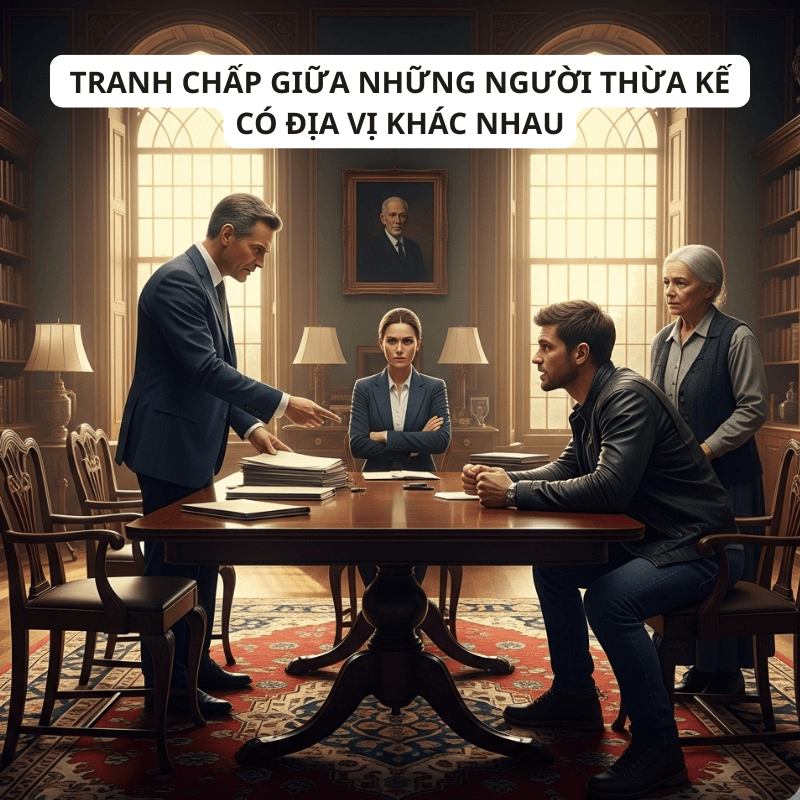 Nplaw gỡ rối tranh chấp giữa những người thừa kế có địa vị khác nhau nhanh chóng