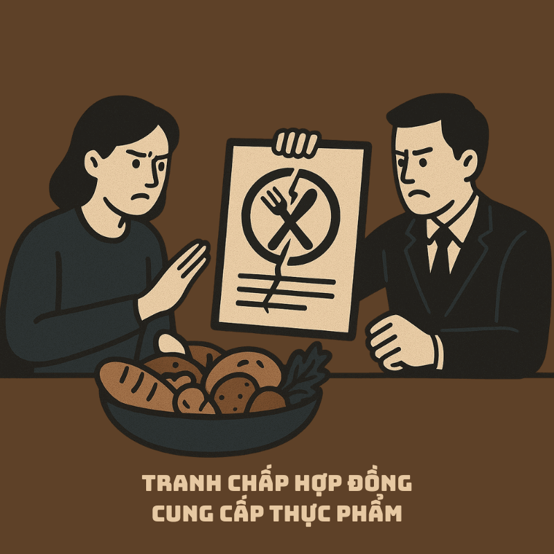 Giải quyết dứt điểm tranh chấp hợp đồng cung cấp thực phẩm theo pháp luật